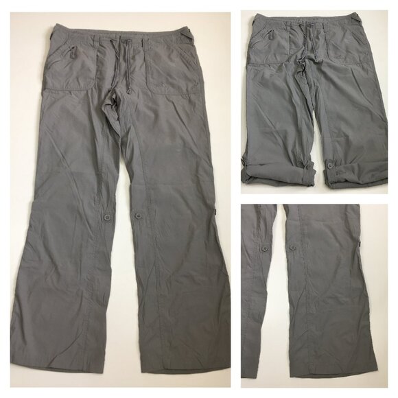 THE NORTH FACE Gray Adjustable Hem Length Zip Pocket Drawstring Waist Pant - Picture 1 of 16